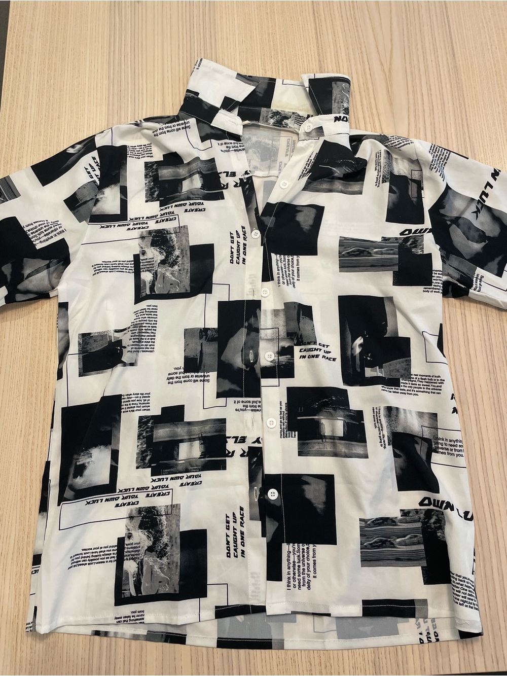 Black and white Button up shirt